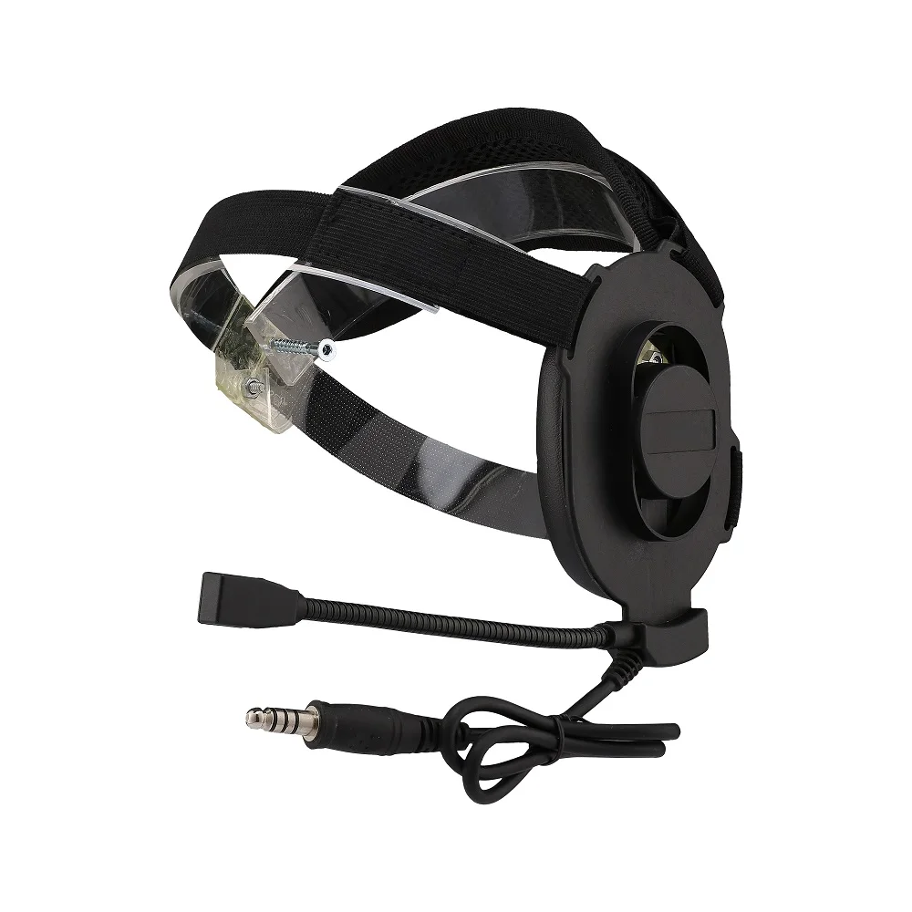 Bowman Elite II Tactical Headset Unilateral Communication Headphone U94 PTT For Baofeng UV-5R Radio Walkie Kenwood Plug