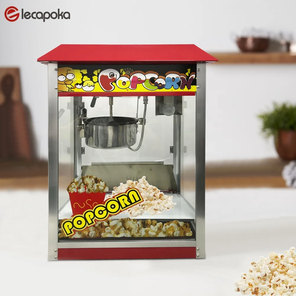 good quality automatic electric popcorn maker snack   machine commercial good quality