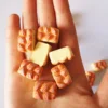 8pcs Home Craft Mini Food Bread Ornament Miniature Dollhouse Decor Doll House Accessories Fake Croissant Kitchen Toys 3
