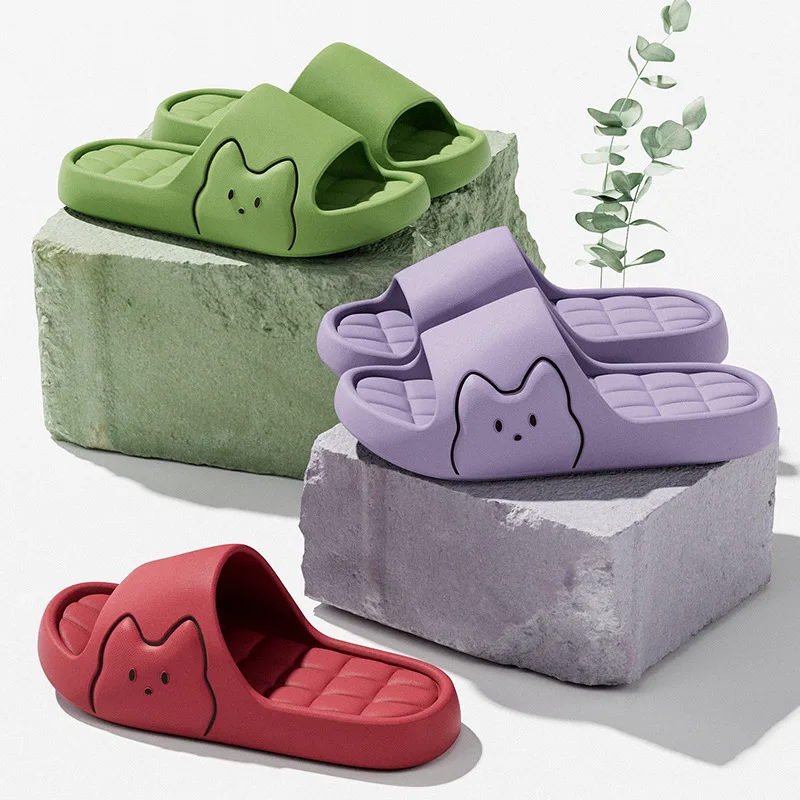 Rutschfeste Badesandalen für Zuhause, EVA-Hausschuhe mit weicher Sohle für Damen und Herren, leichte, atmungsaktive und geruchsneutrale Outdoor-Slipper
