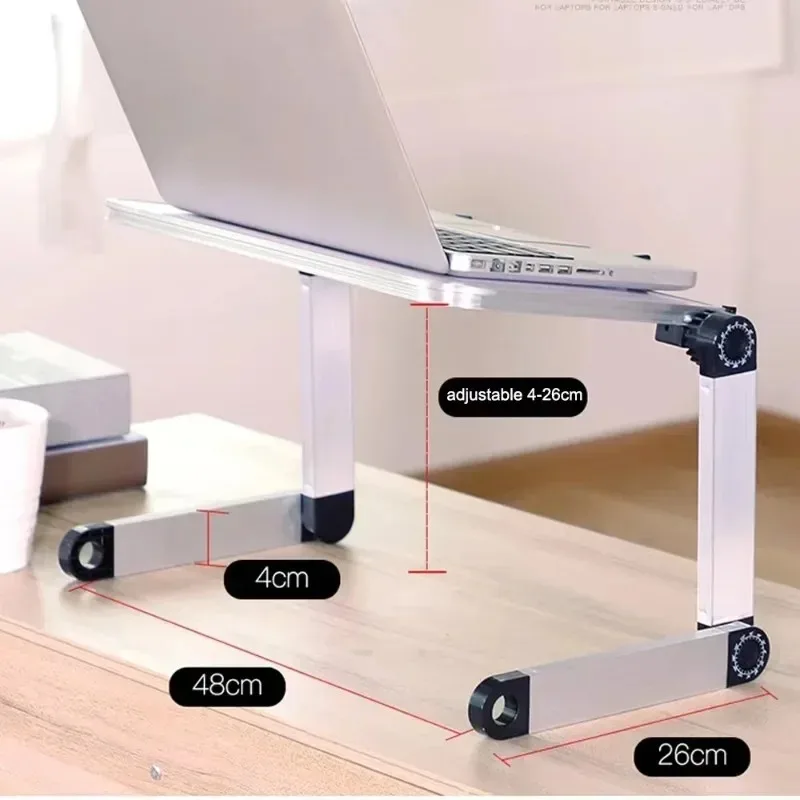 Laptop Desk Stand Adjustable Notebook Tables Computer Table Bracket Portable Notebook Tables Aluminum Foldable Holder Desk
