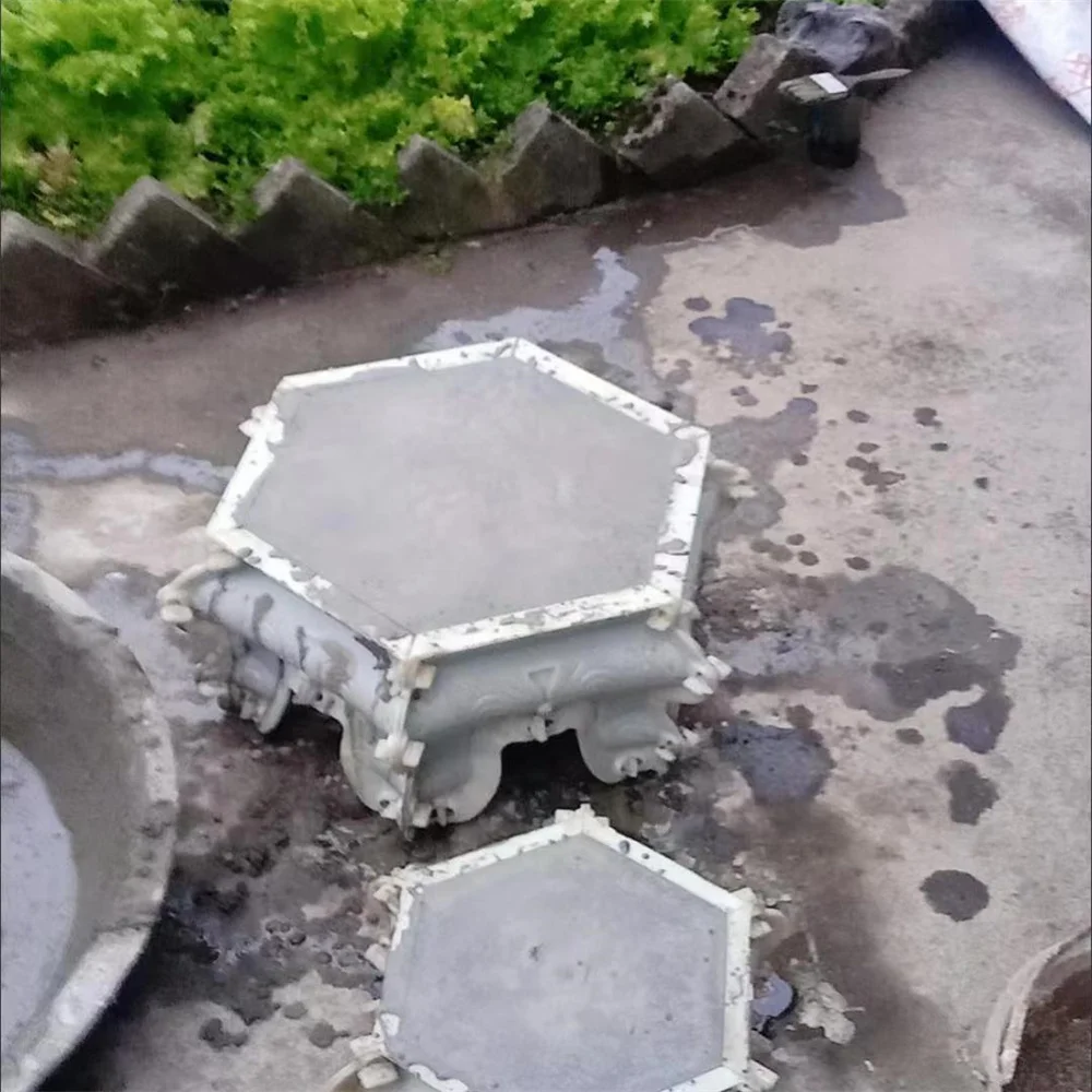 Concrete molds Household Flower Pot Mold Pot Cement Homemade Flower Pier Hexagonal European Bonsai Potted Plant