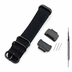 Durable Nylon Watch Strap with 16mm Terminal (Black)