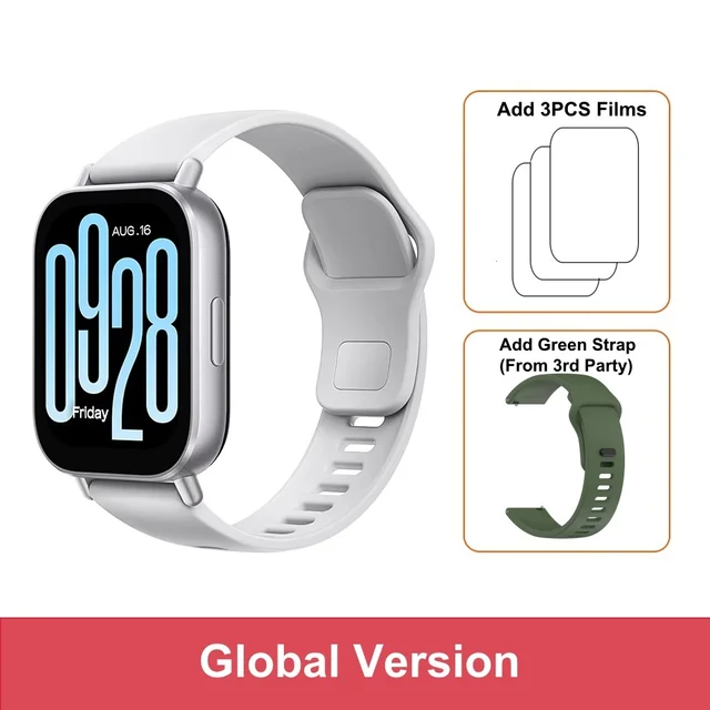 Xiaomi Redmi Watch 5 Active Global Version Smartwatch 2'' Display Bluetooth Calling 470mAh Battery 18 Days 140+ Sports Mode 5ATM 12