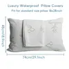 1pc  Waterproof Pillow Protector Covers Bamboo Pillow Cover  Allergy Dust & Mite Proof Zippered Pillowcase 5