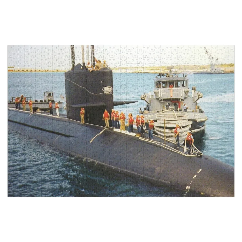 

USS BARBEL (SS-580) SHIP'S STORE Jigsaw Puzzle Personalized Wooden Name Custom Jigsaw With Photo Puzzle