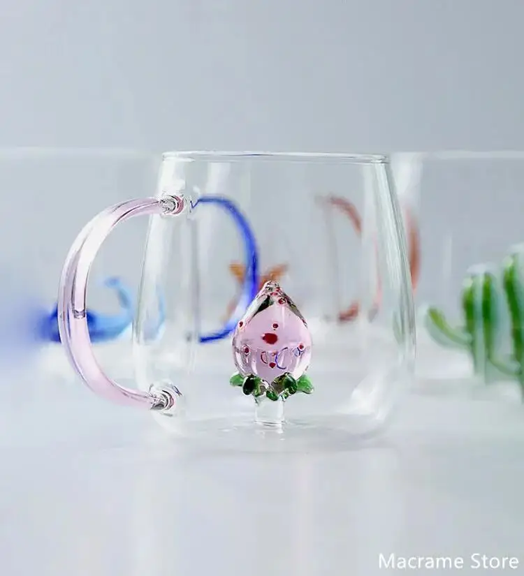 Cartoon Animal Borosilicate Glass Mug 6