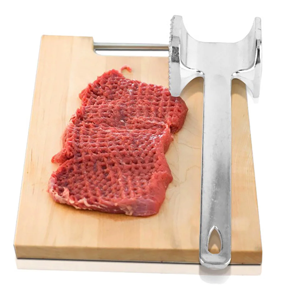 Chef Meat Tenderizer Heavy Duty Hammer Mallet Tool Chicken Beef and Steak Pounder Smooth Textured Surface Soft Grip Handle