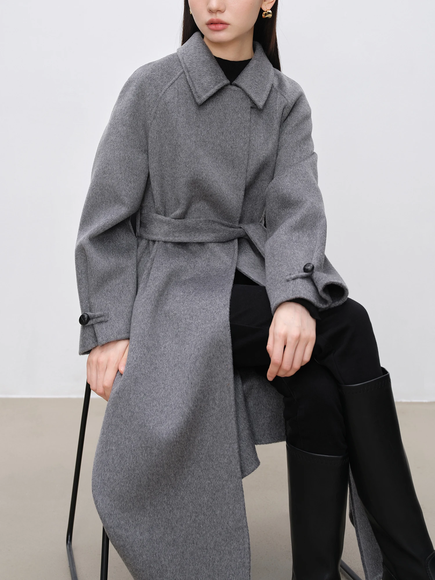 【OHESHIO】24fw HALF RAGLAN WOOL COAT OHESHIO】24fw HALF RAGLAN WOOL COAT コート