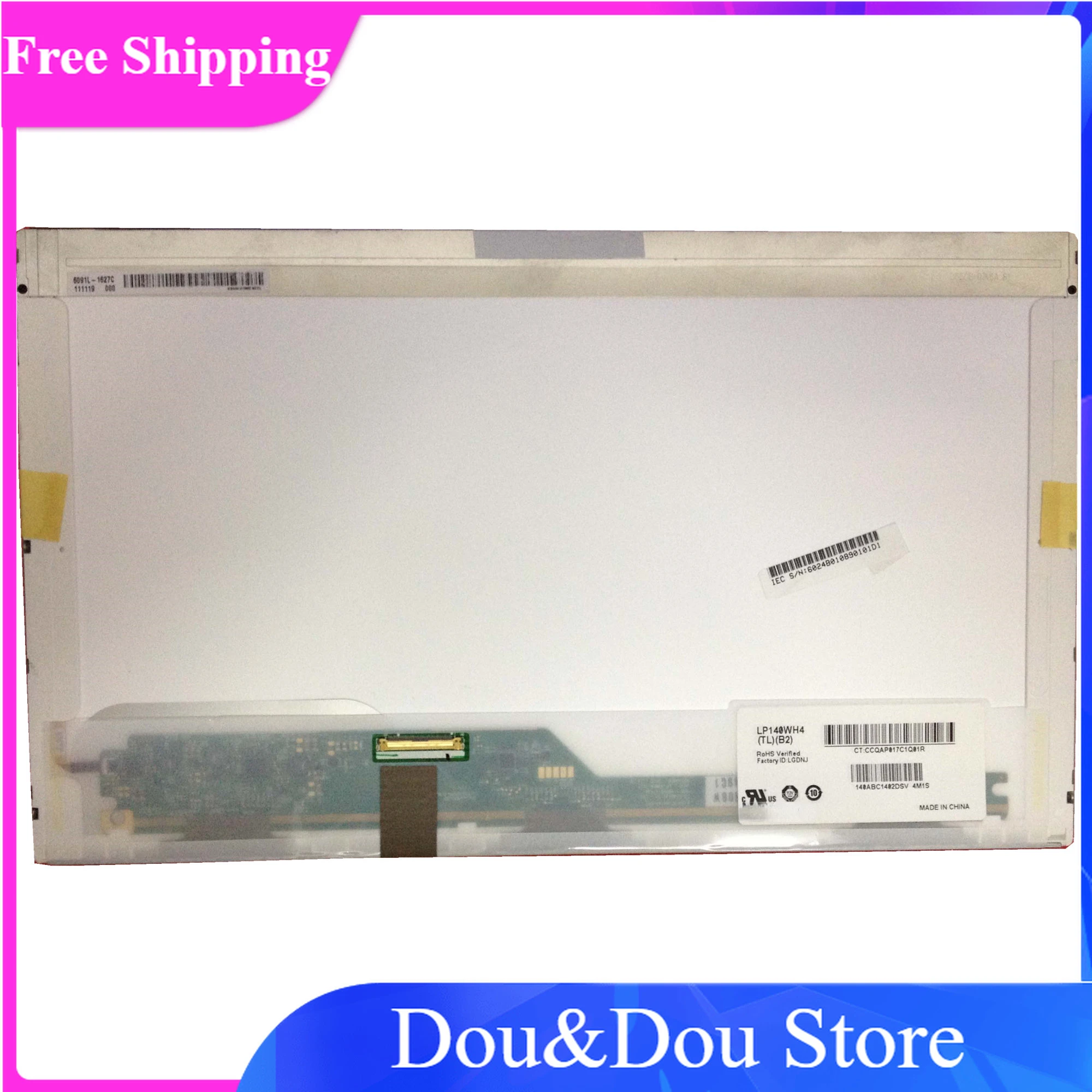 

LP140WH4 TLB2 TLB1 TLN1 TLA1 TLD1 TLC1 N140BGE-L22 L21 LTN140AT06 LP140WH1 TLC6 TLA3 TLE3 TLA1 TLC3 40PINS HD LCD Screen Laptop