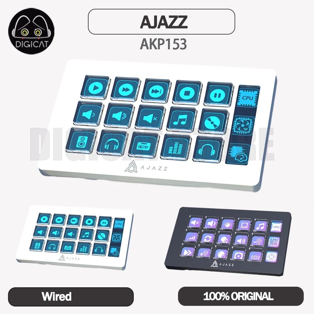 AjazzAKP153DesktopHelperLCDButton15KeyStreamdeckCreationWired