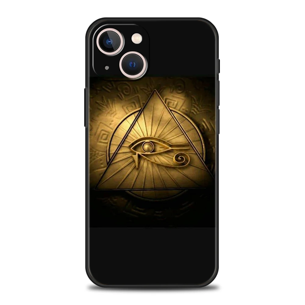 Heiliges Auge von Horus Ägypten Fresko Handy hülle Abdeckung für iPhone 15 14 13 12 Pro max xr xs x 11 7 8 plus 13 Mini Silikon Shell Taschen – Detail 2