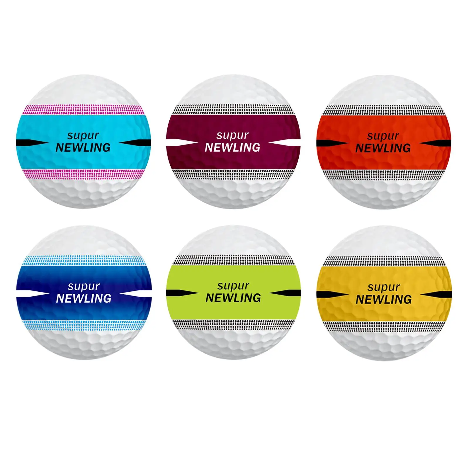 

Golf Ball 3 Layer Golf Training Ball 1.65'' Competition Game Ball Golf Practice Ball for Backyard Driving Range Golfer Gift