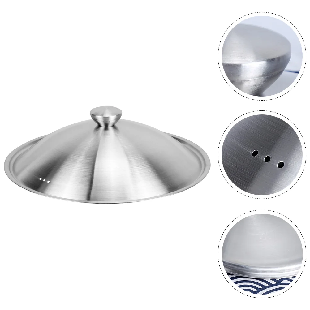 

Stainless Steel Pot Lid Universal Pans Lid Cover Cooking Pot Skillets Lid Dome Lids Replacement Frying Pan Cover Lids Pot Cover
