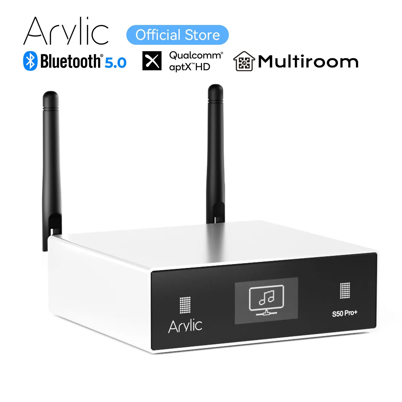 Arylic S50 Pro+ WiFi & AptX HD Preamplifier With ESS Sabre Dac AKM ADC Multiroom Airplay Tidal Internet Radio DLNA QPLAY UPNP wifi preamplifier
