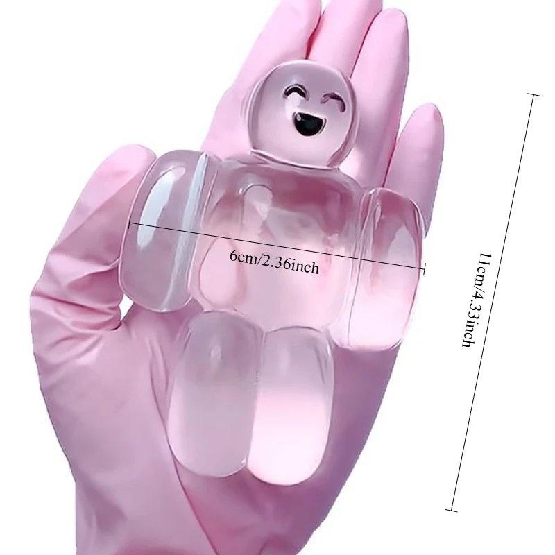 Squishy Transparent Jelly Robot Klebriges Spielzeug Lustiges superweiches, langsames Rebound Water Sense Squeeze Toy Kawaii Stressabbauendes Geschenk – Detail 1