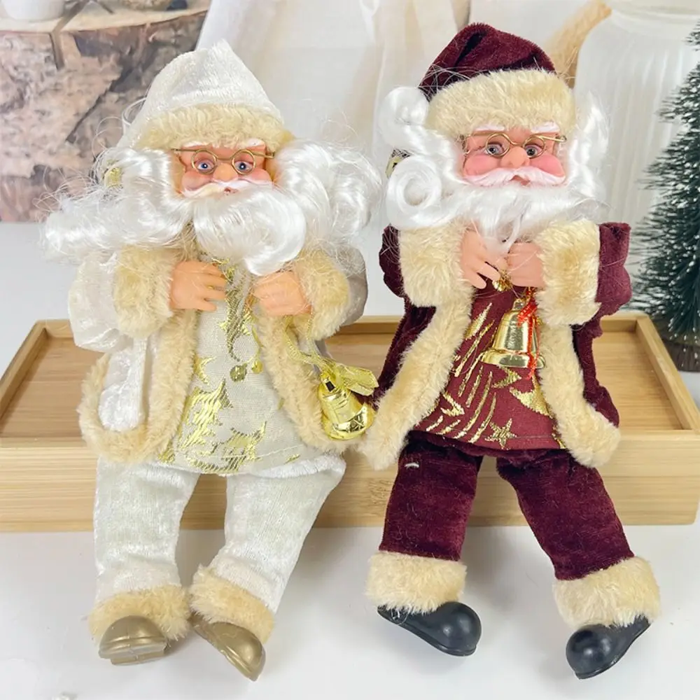 

Figurine Doll Gifts Christmas Santa Claus Doll Pendant Home Window Decoration Santa Claus Figurine Home Mall Decor Flannel