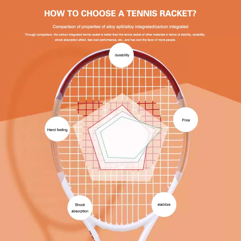 Wilson Tennis Rackets Beginner Carbon aluminum Tennis Rebound Trainer Professional Racket Male Female with Accessories