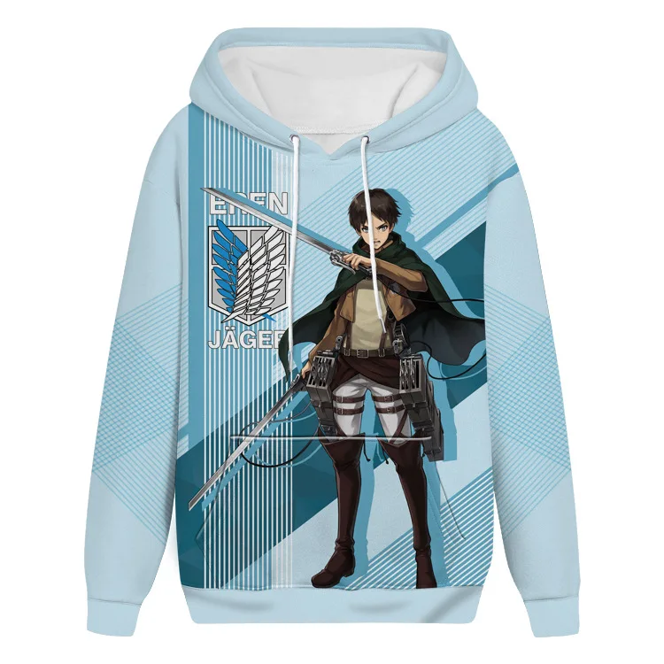 

Attack On Titan Anime Hoodie Pullovers Shingeki no Kyojin Cartoon Hooded Sweatshirts Tops Casual Harajuku Streetwear