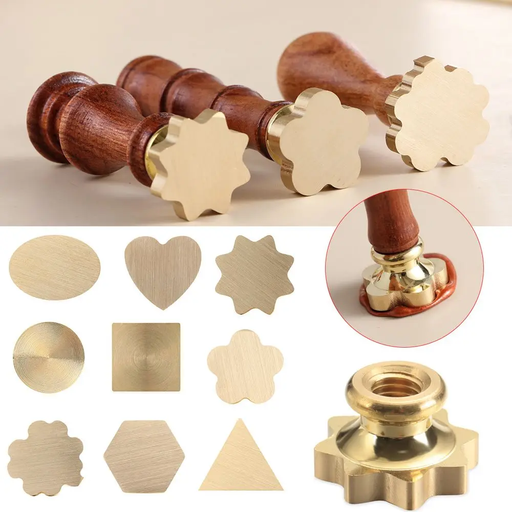 

Envelope Retro Wedding Invitation Seals Stamps Round Love Heart Wax Copper Head Paint Seal Merry Christmas Wax Sealing Stamp