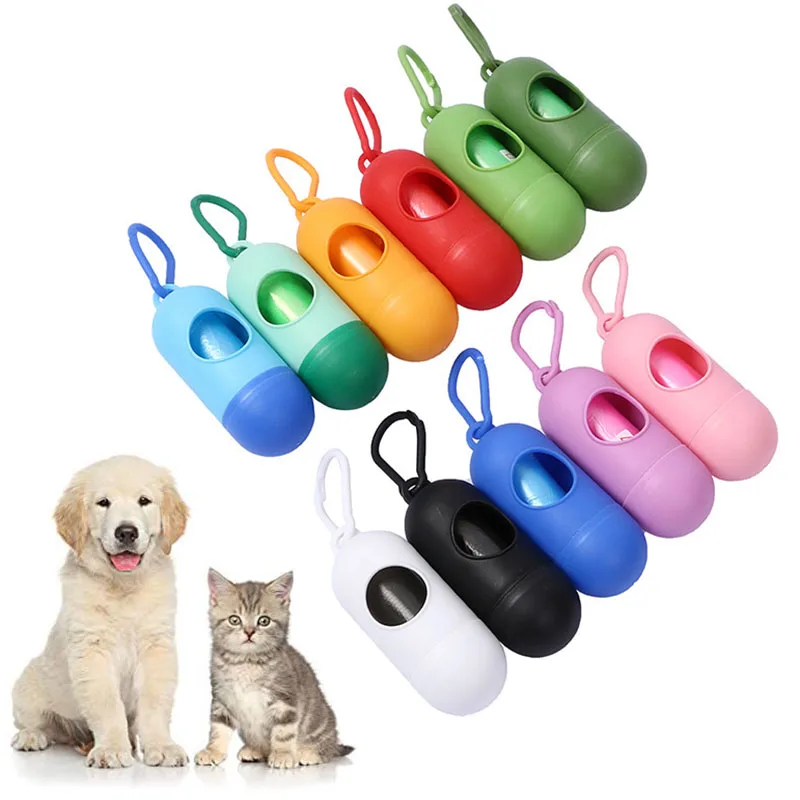 

1Pcs Bone Shaped Poop Bag Dispenser Pet Dog Waste Bag Holder Plastic Garbage Bag Dispenser Carrier Case Disposal Bag Dispenser