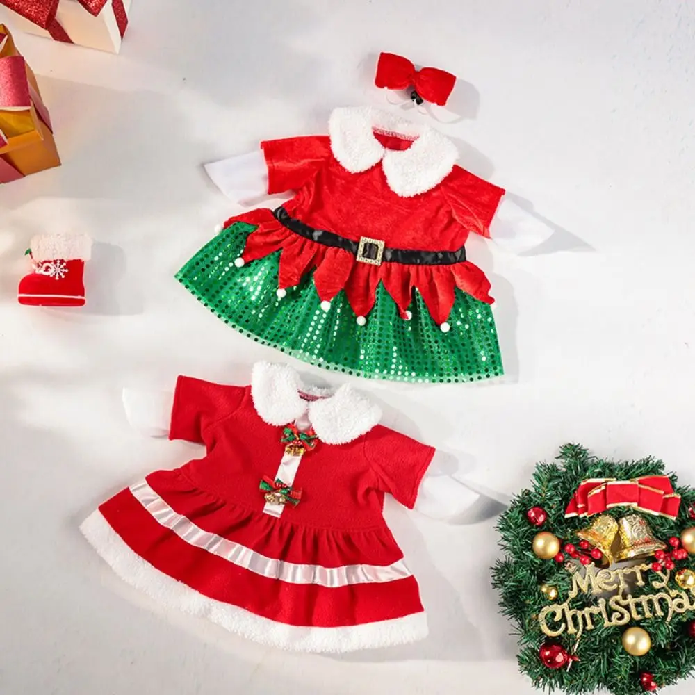 Handcrafted Christmas Porch Goose Outfits Adjustable Hat Christmas Theme Santa Claus Goose Clothes Colorful Cute