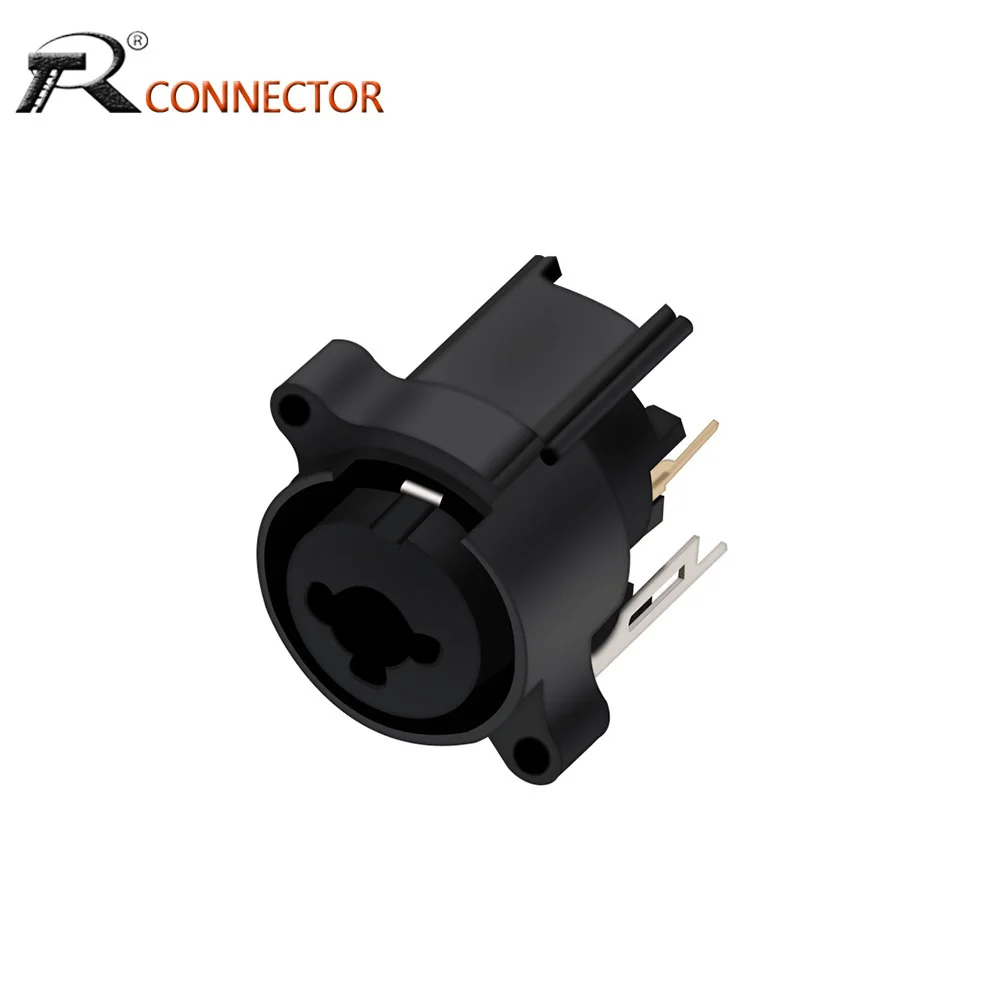 1pc 6.35mm Combo XLR Jack Connector,Panel Mount Chassis Connector for