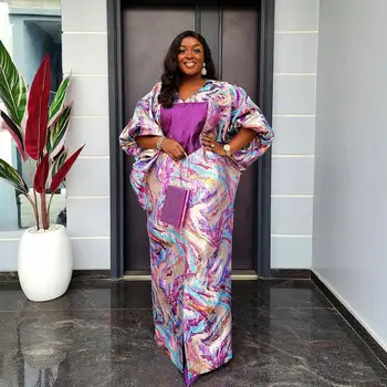 The New Listing woman african dresses for party Fashionable jacquard fabric evening dresses woman elegant luxury woman kaftan