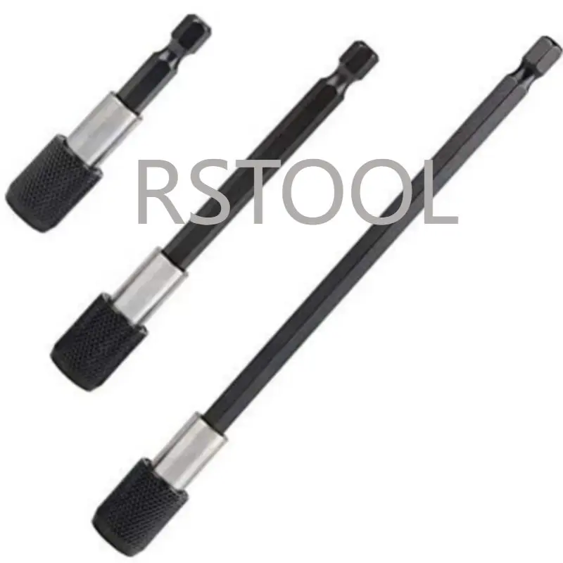 3Pcs 1/4 Inch Hex Shank Quick Change Drill Bit Extender Holder Magnetic Socket Screwdriver 2.5