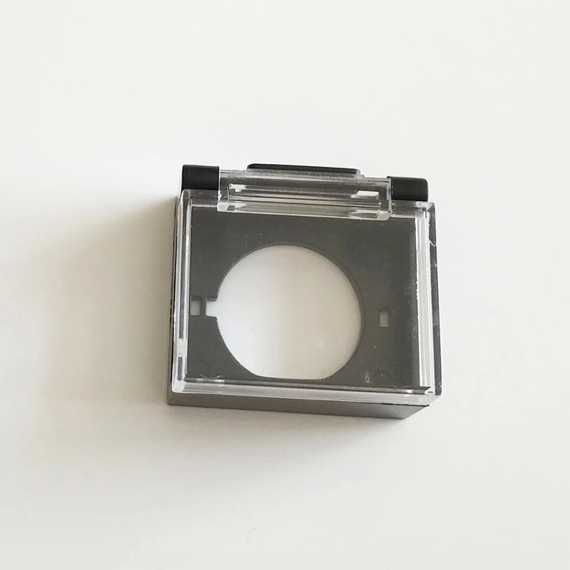 보호 커버 버튼 스위치 직사각형 보호 커버, LA16 가드 먼지 커버 박스용 투명 플라스틱, 16mm