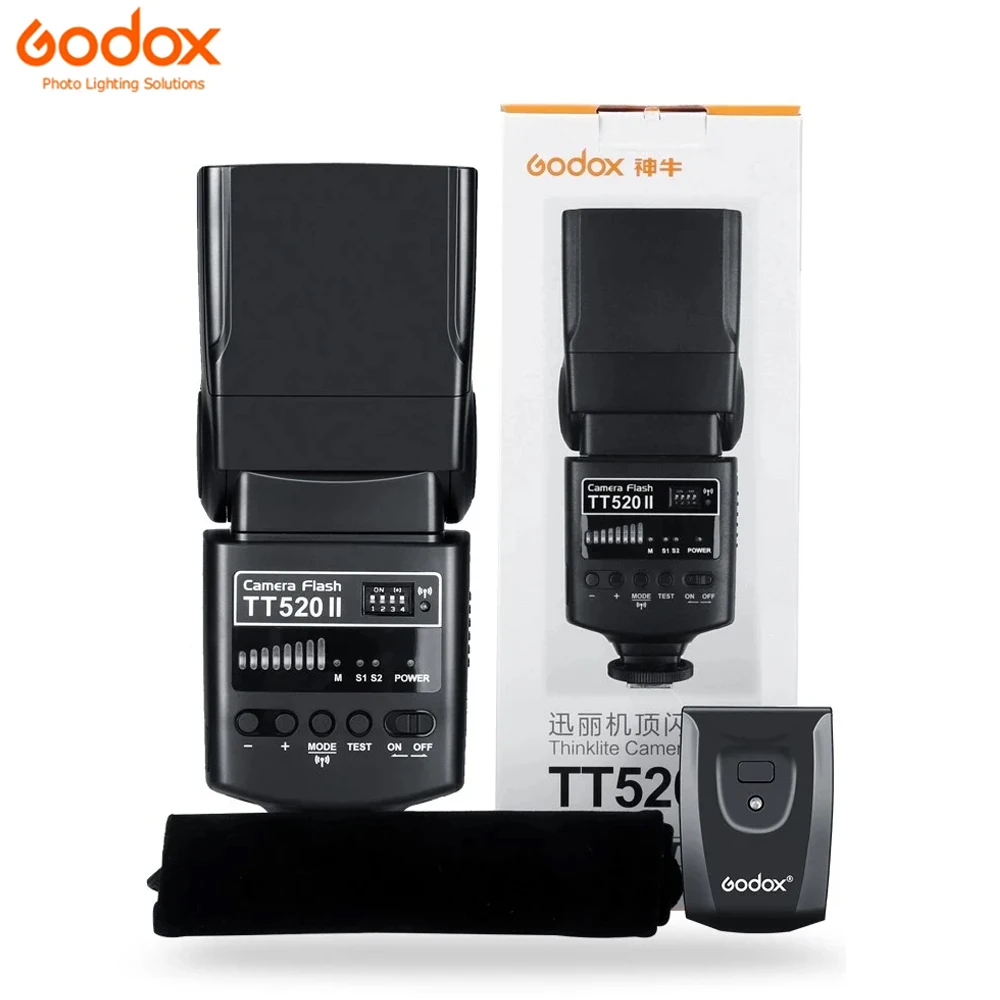 Godox TT520 накамерная вспышка электронная вспышка + AT-16 2,4G беспроводной триггер передатчик руководство S1 S2 режим для Canon Nikon Pentax