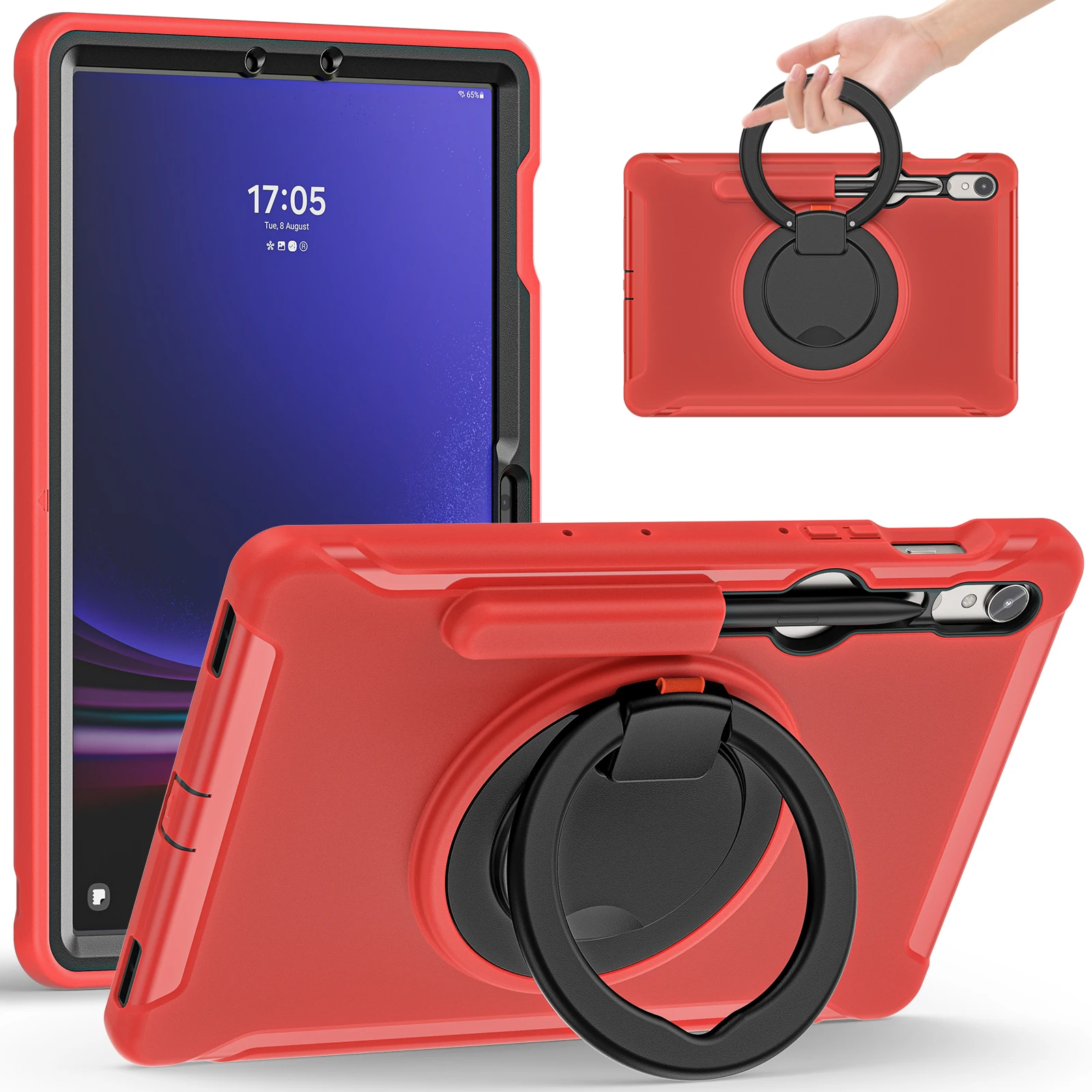 Universal Stand Case for Tablets - Protective Cover with Adjustable Viewing Angles