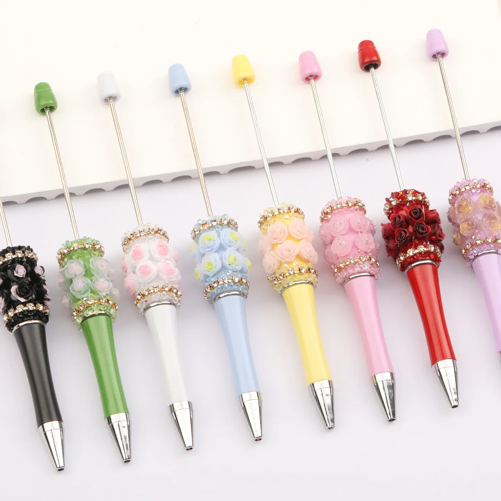 Cordial Design 20Pcs 20*147MM Jewelry Findings & Components/Beadable Pen Findings/Cute Plastic Pens/DIY Beaded Pen Accessories - cordial