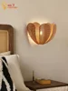 Japanese Wabi-Sabi Rattan Weaving Petal Wall Lamp LED E27 Atmosphere Art Decorative Wall Mounted Modern Light Fixtures Luminaria 4