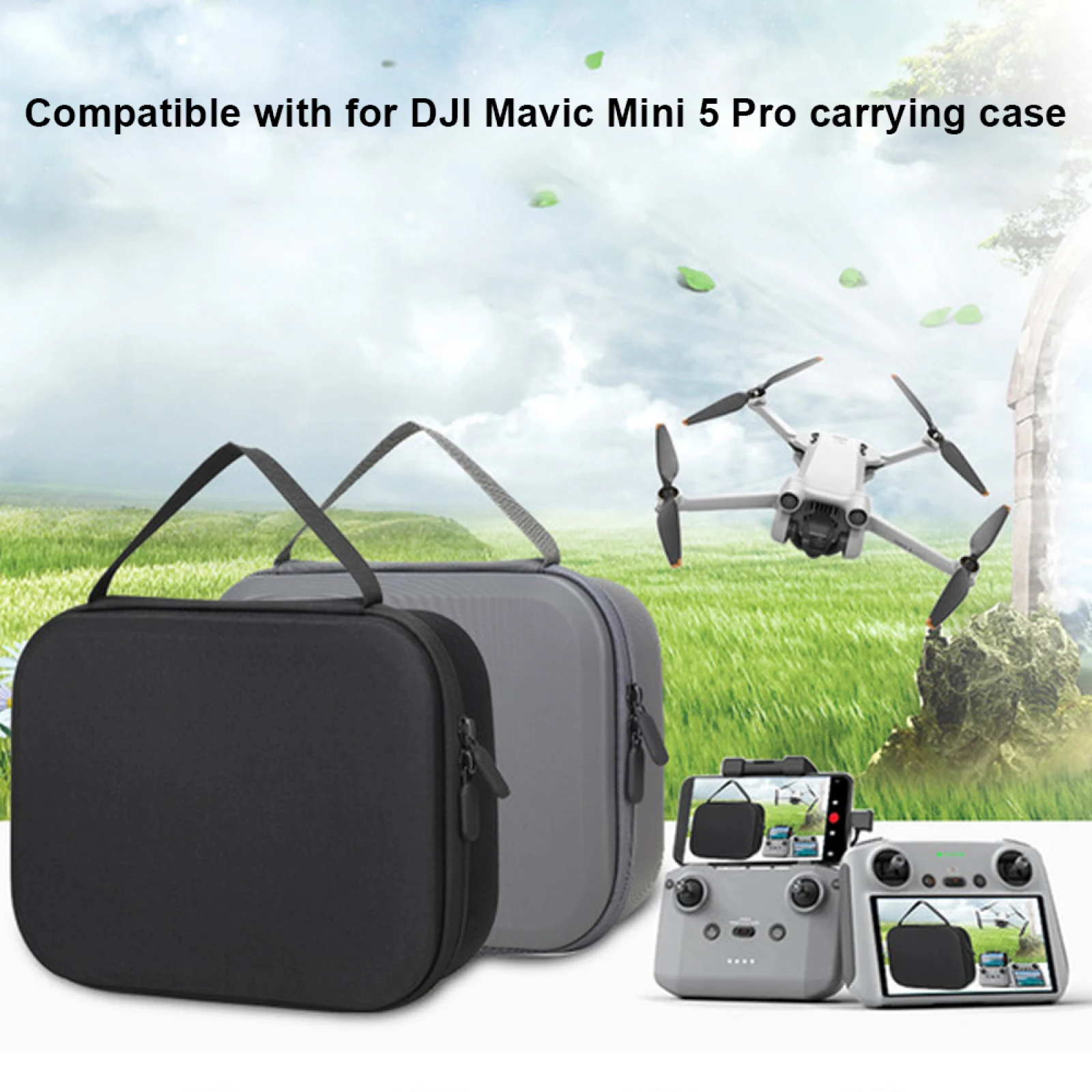 Portable Carrying Case For DJI Mini 5 Pro Storage Box Hard Shell Handbag Drone Accessories Shoulder Bag Mini Backpack_voghion.com