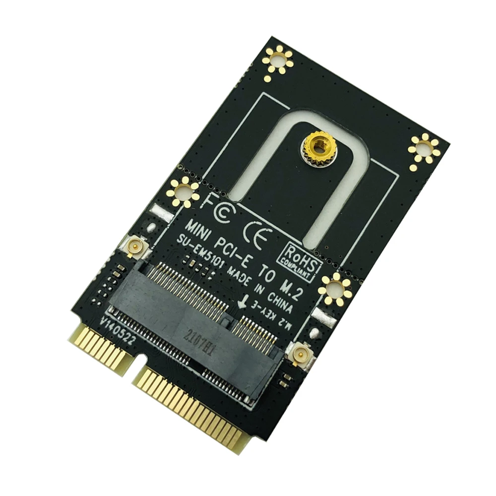 미니 pci-e-m.2 어댑터 확장 카드 변환기 M.2 NGFF 키 E 인터페이스, M.2 무선 블루투스 WiFi 모듈 노트북 pc용
