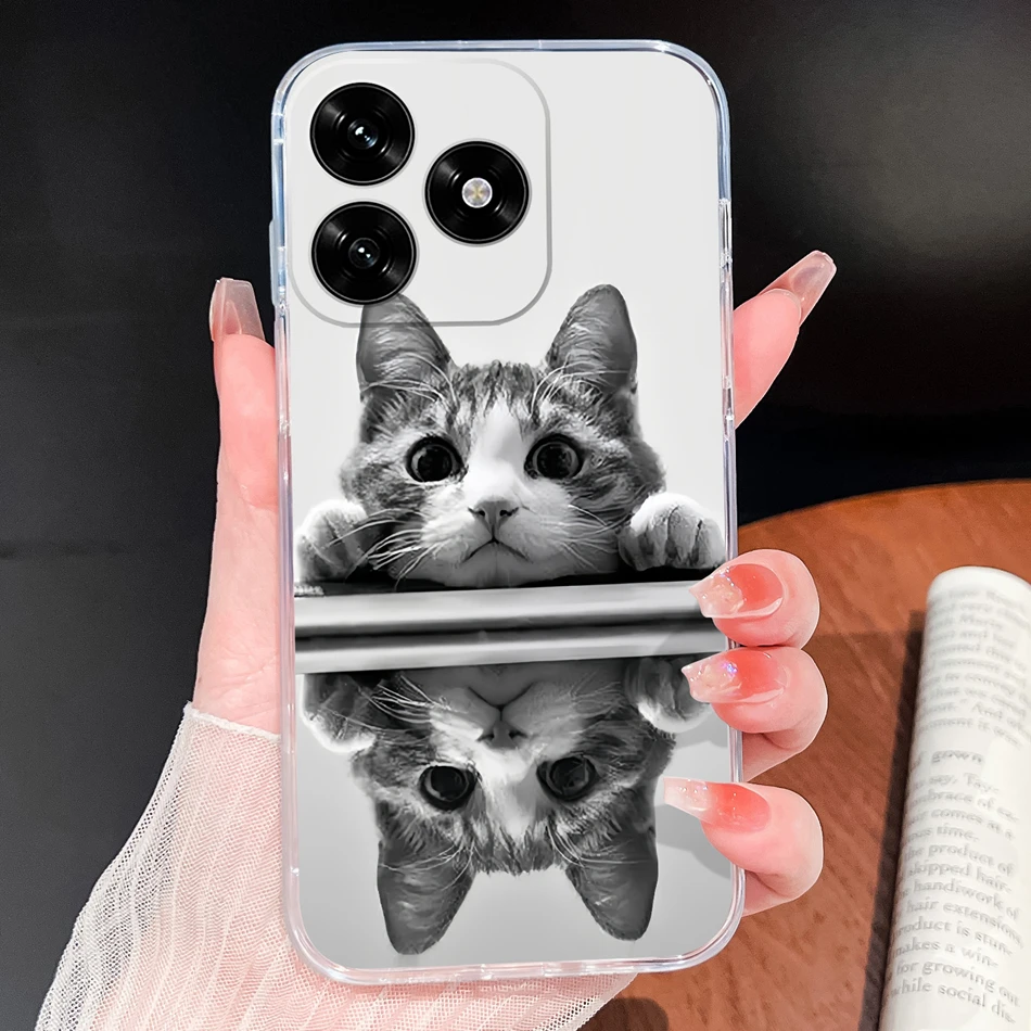Gradient Color Soft Silicone Clear Phone Case - Lightweight Protective Cover