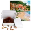 Amazing Wooden Puzzles Italian Bay Landscape Wood Jigsaw Puzzle Craft Irregular Family Interactive Puzzle Gift for Friend Gather 5