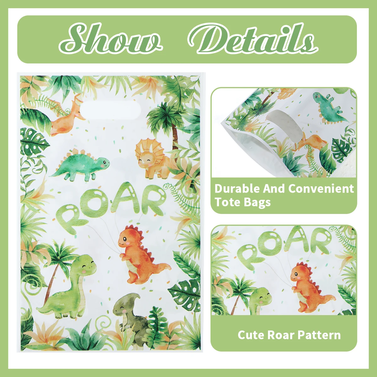Dinosaurier-Lutscher-Halter, Karte, 1. Geburtstag, Party-Dekoration, für Kinder, Jungen, Gastgeschenke, Brüllen, Dino, Papier, Süßigkeiten, Karte, Dschungel, Safari, Babyparty – Detail 3