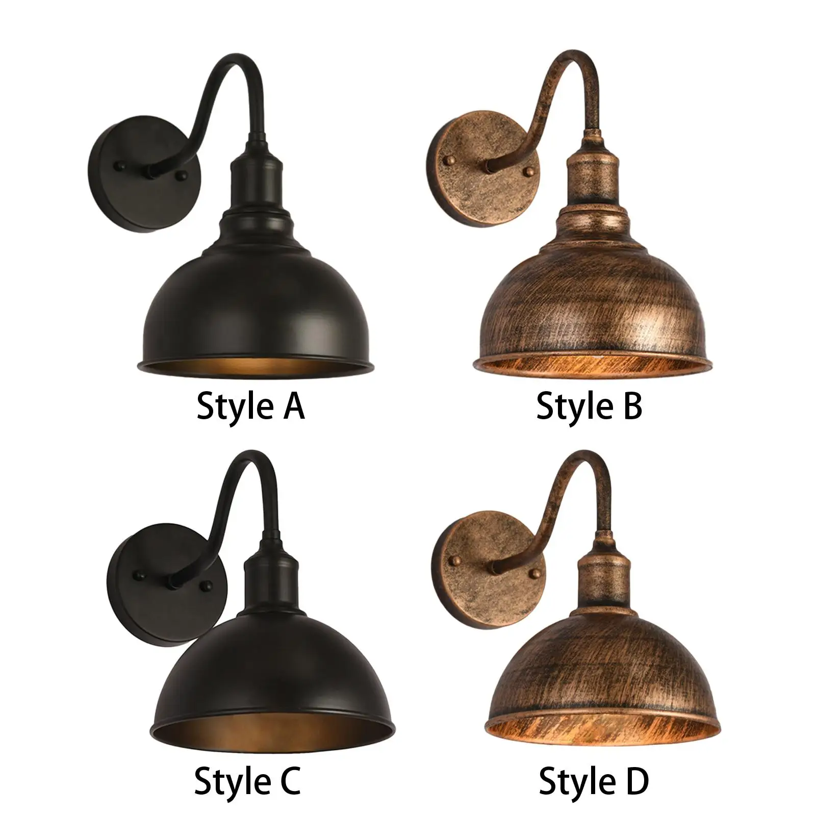 

Wall Sconce Wall Lamp Iron Retro Style Decorative Rustic E27 Lighting Fixture Light for Bathroom Reading Hallway Kitchen Decor