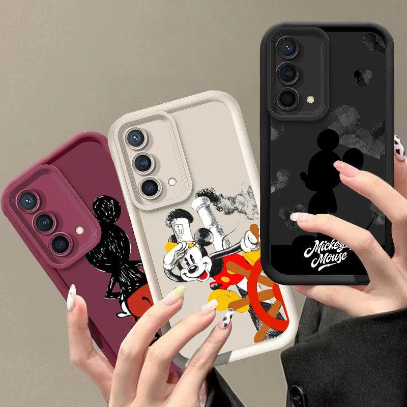 Minnie Disney Cute For Samsung Galaxy S23 S22 S21 S20 Fe Ultra Plus S10 Lite 5G Eye Ladder Custodia Per Telefono
