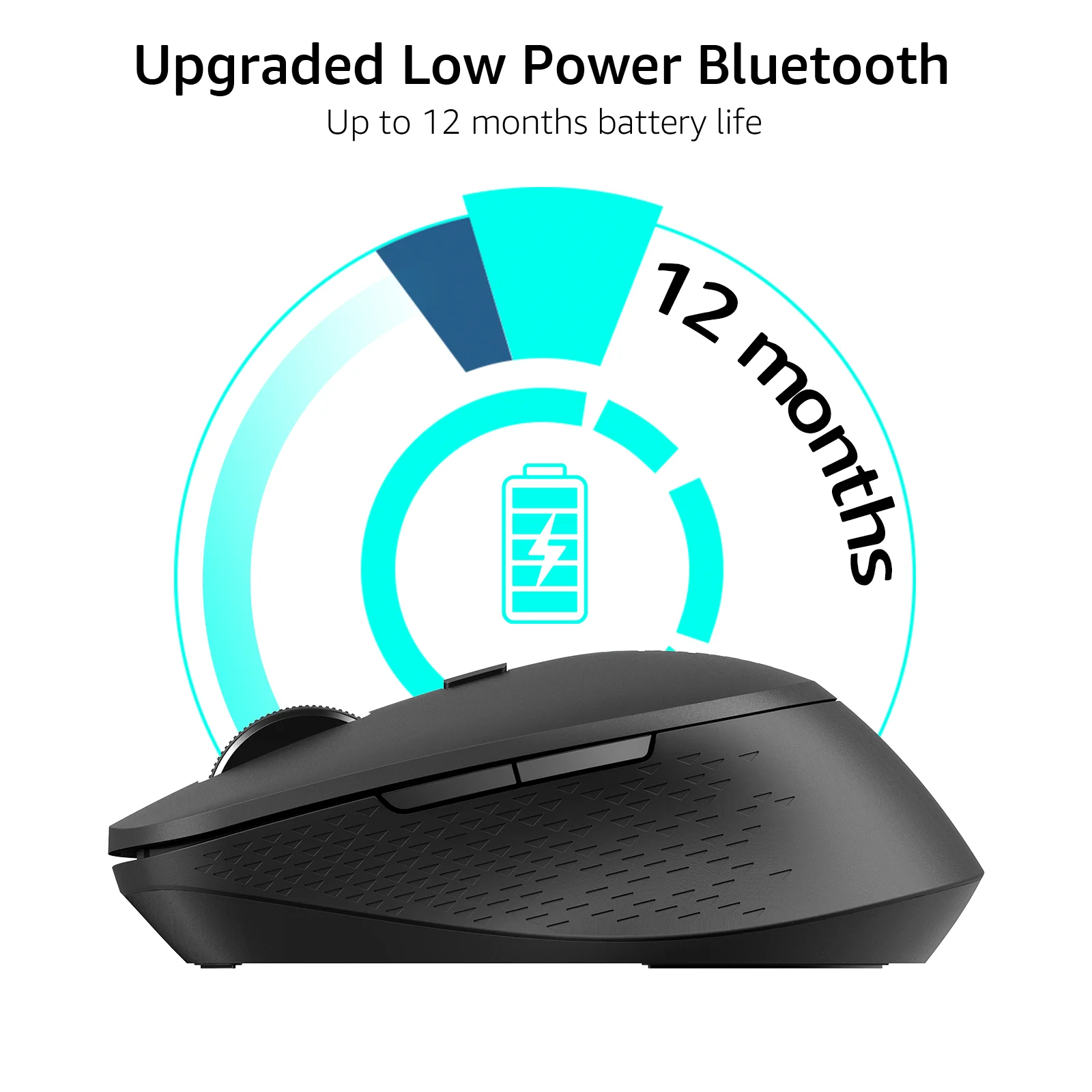 Mouse Ergonômico Silencioso Multi-modo 2.4g Bluetooth 4.0 5.0 2400dpi Apto para Computador pc Laptop Rapoo-m300g - Imagem 5