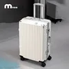 Trolley Luggage 20 24 26 28 Inch Aluminum Frame Rolling Luggage Case USB Travel Suitcase on Wheels Combination Lock Carry-On Luggage