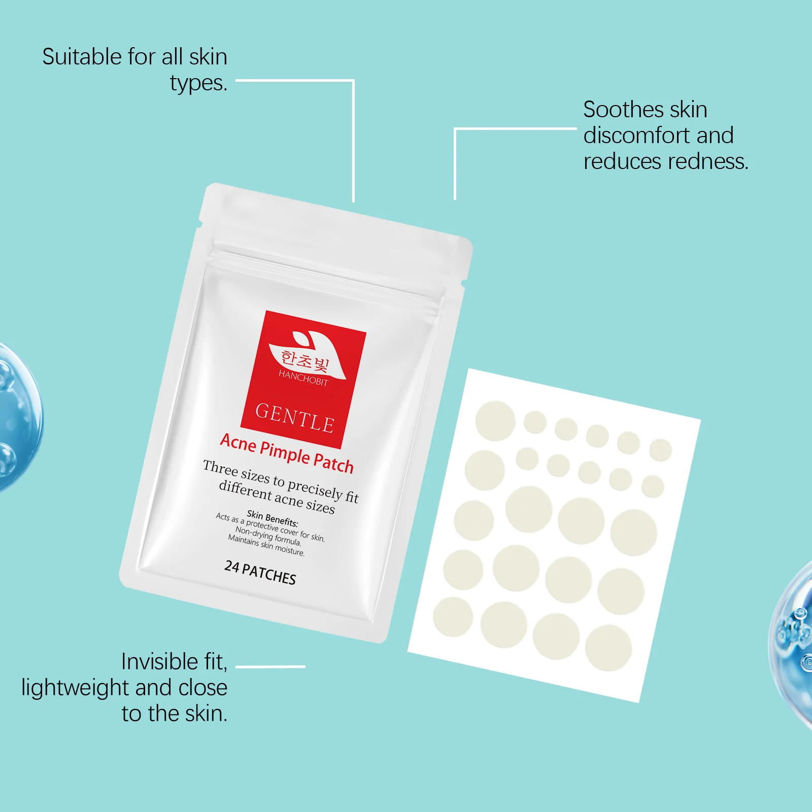 Acne Pimple Patch - Gentle, Skin - Friendly, Breathable, Covers Local Skin, Daily Portable Care Patch