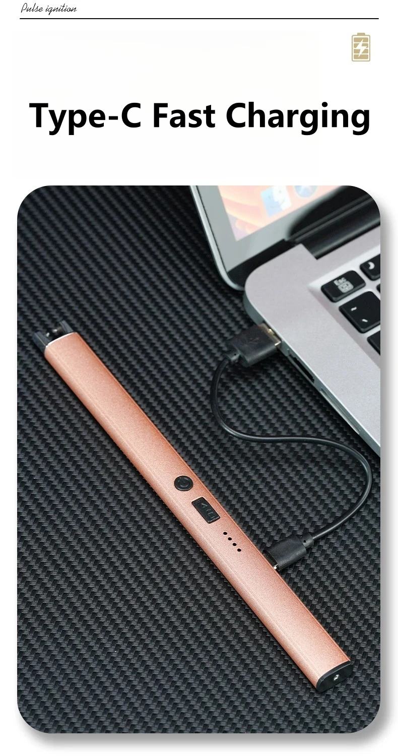 Description Picture 6 of itemPortable Electric Type-C Rechargeable Arc Lighter Home Candle Gas Stove USB Pulse Plasma Windproof Flameless Safety Ignition Gun