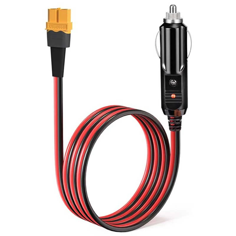 Car Charging Cable Car Cigarette Lighter To XT60 12V 24V Charging Cable For ALLPOWERS S2000 Bluetti EB55,Anker 757/767 Ecoflow Delta Series