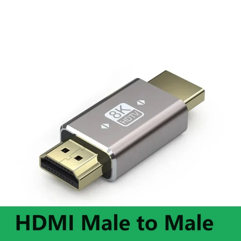 HDMI 2.1 암수 어댑터, HDTV 미니 마이크로 엘보, 90 도 오른쪽 리프트 업 다운, 암수 커넥터 컨버터, 8K60HZ