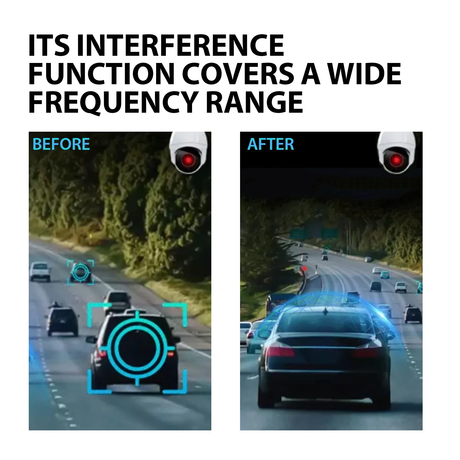 Car Obstruction Detector Rayhong Car Invisible Sensor Adjustable Obstruction Signal Coverage Portable Wireless Interference Detector For Vehicles