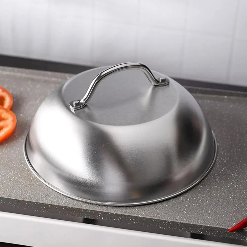 

Крышка из нержавеющей стали для еды, крышка для пищевых продуктов, термостойкая круглая крышка для слива сыра и гамбургеров