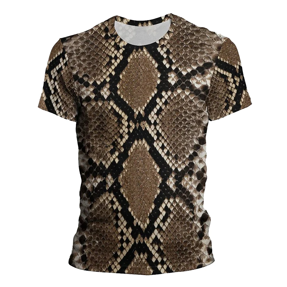 Summer-3D-T-shirt-Snake-Skin-Textures-T-Shirt-Men-Women-Horror-Snake ...